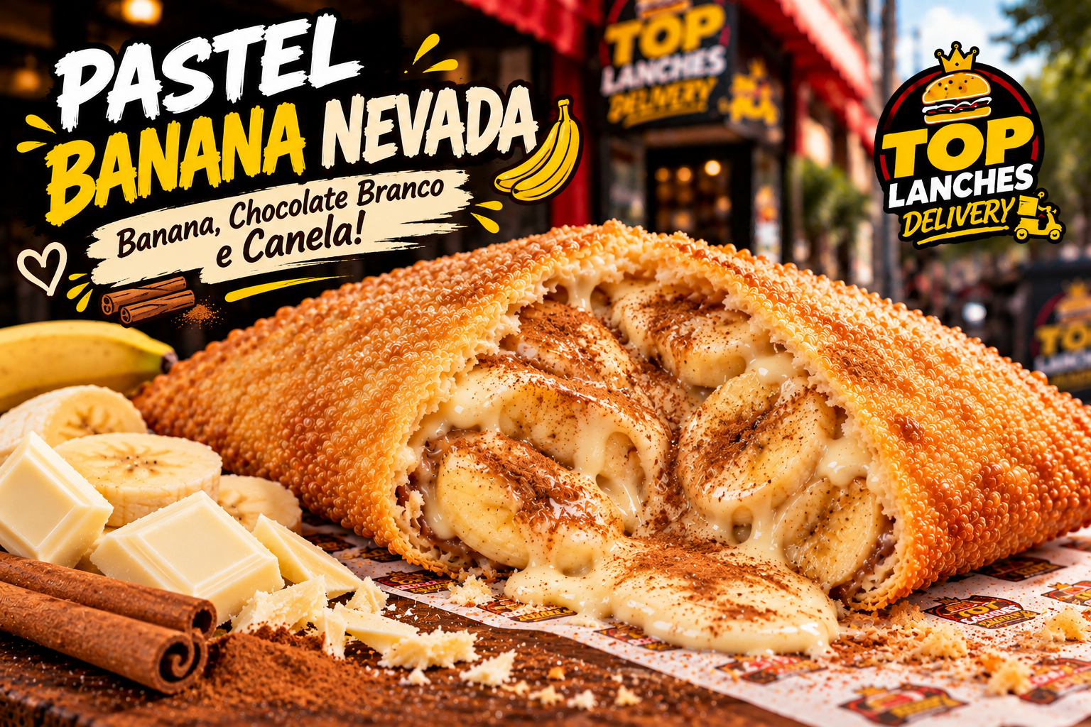 Pastel de Banana Nevada