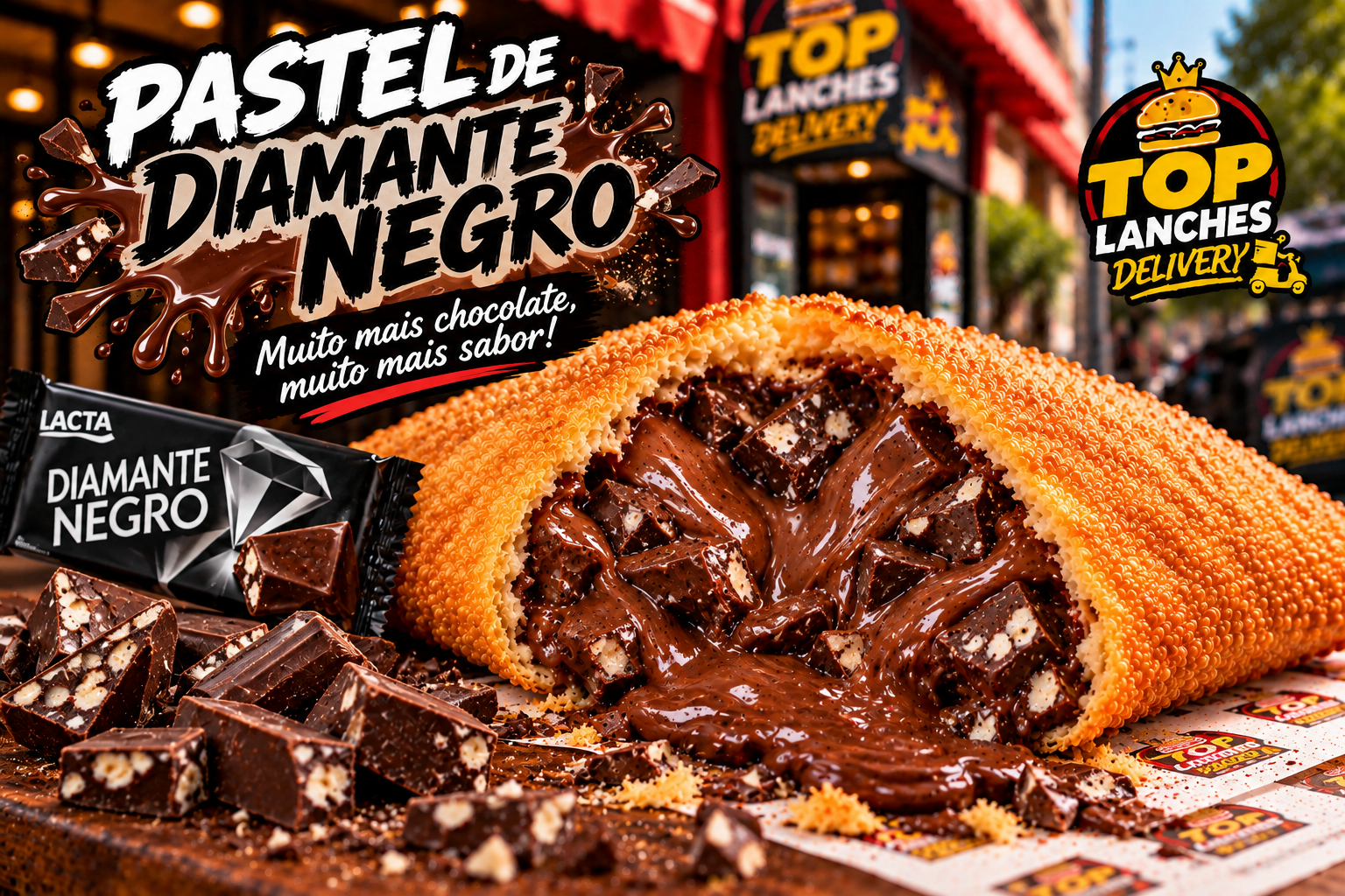 Pastel de Diamante Negro
