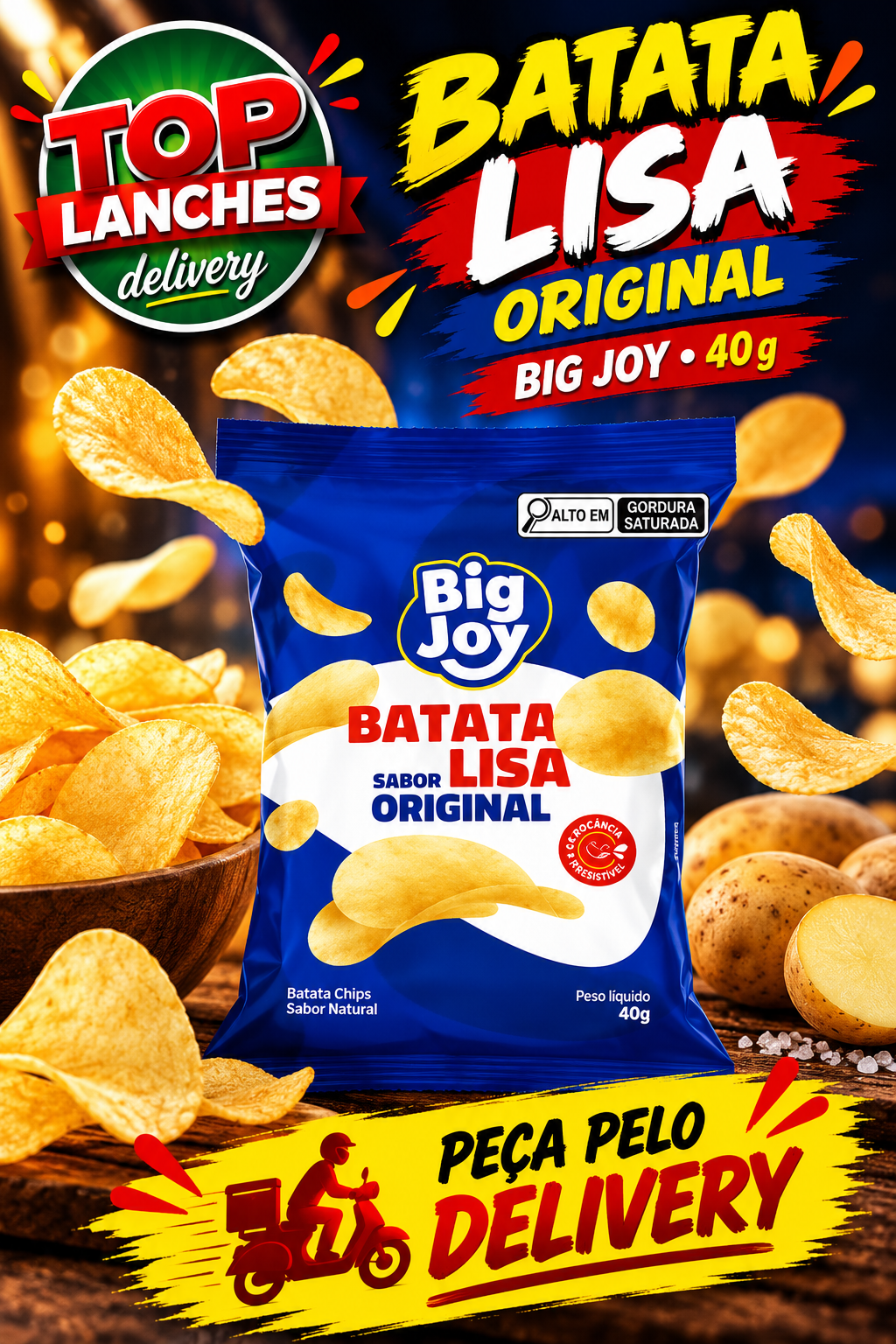 batata Ondulada Big Joy Lisa