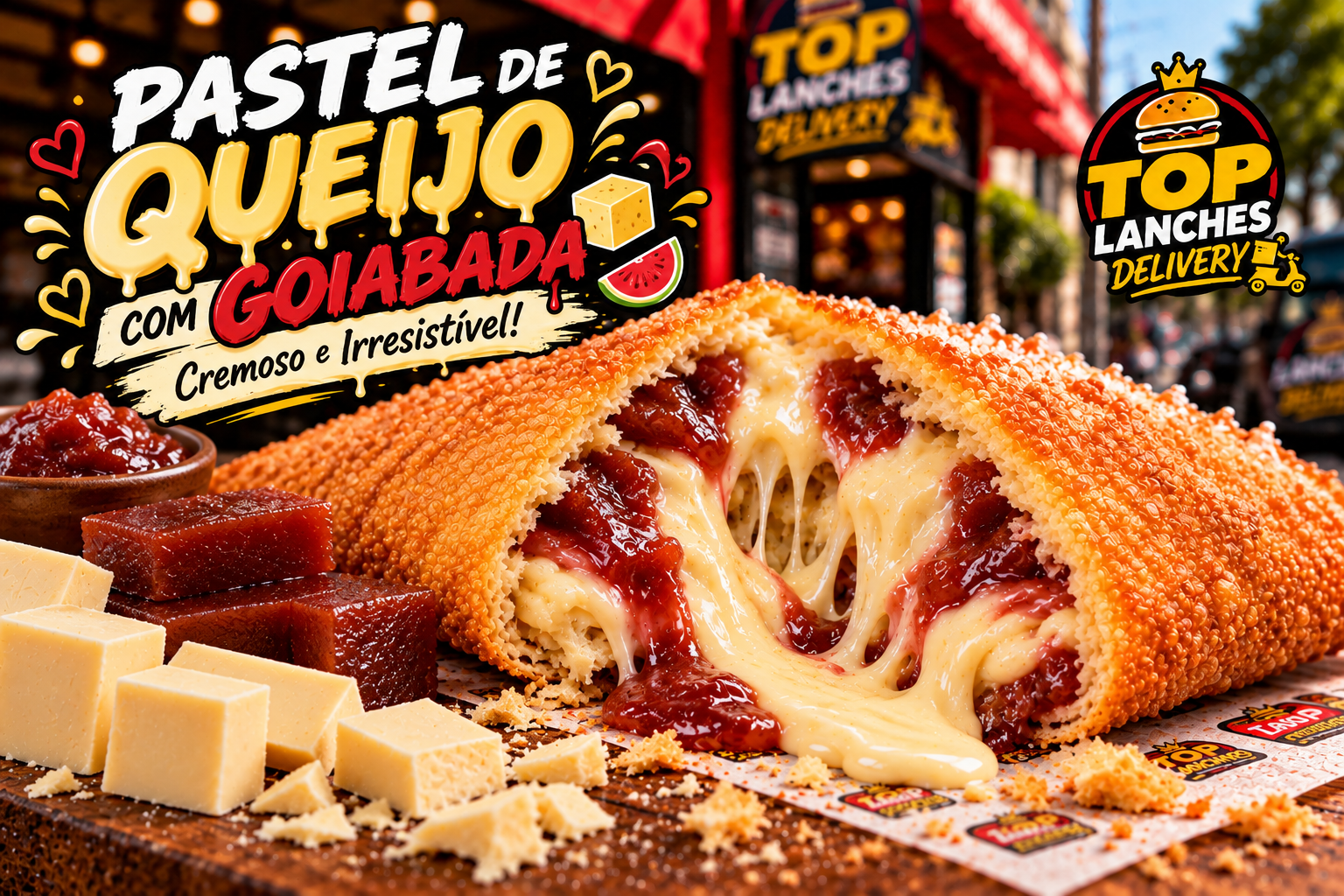 Pastel de Queijo com Goiabada