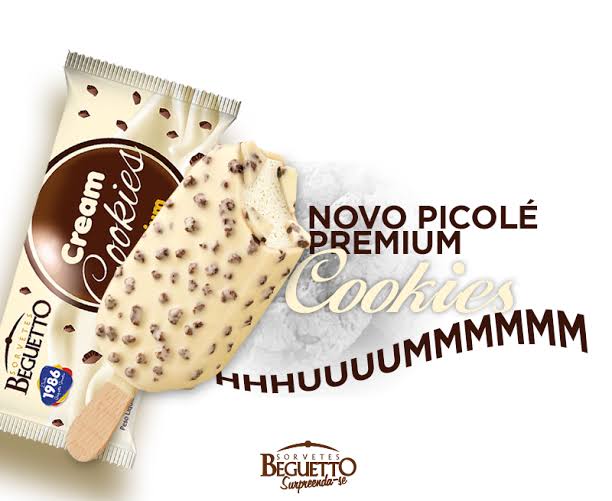 Palito de cookies branco