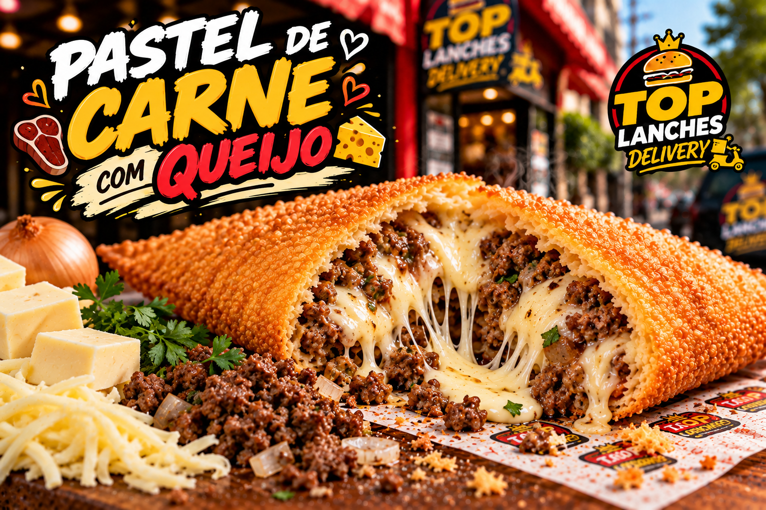 Pastel de Carne com Queijo