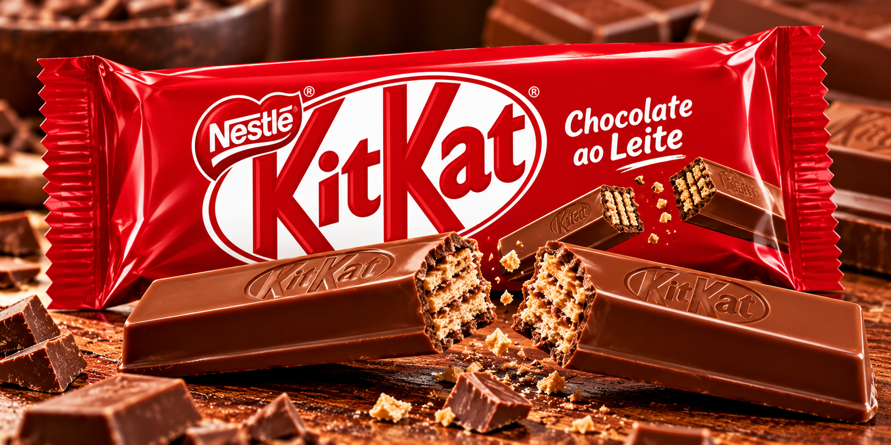 Kit Kat De Chocolate Ao Leite Nestlé