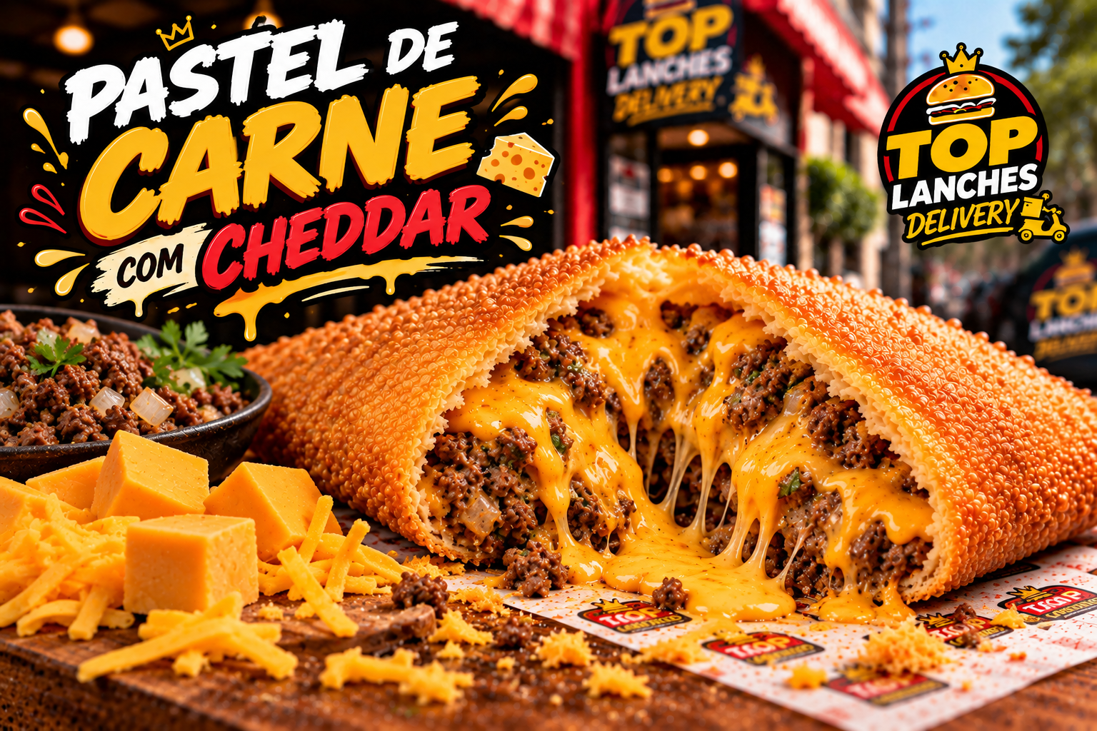 Pastel de Carne com Cheddar
