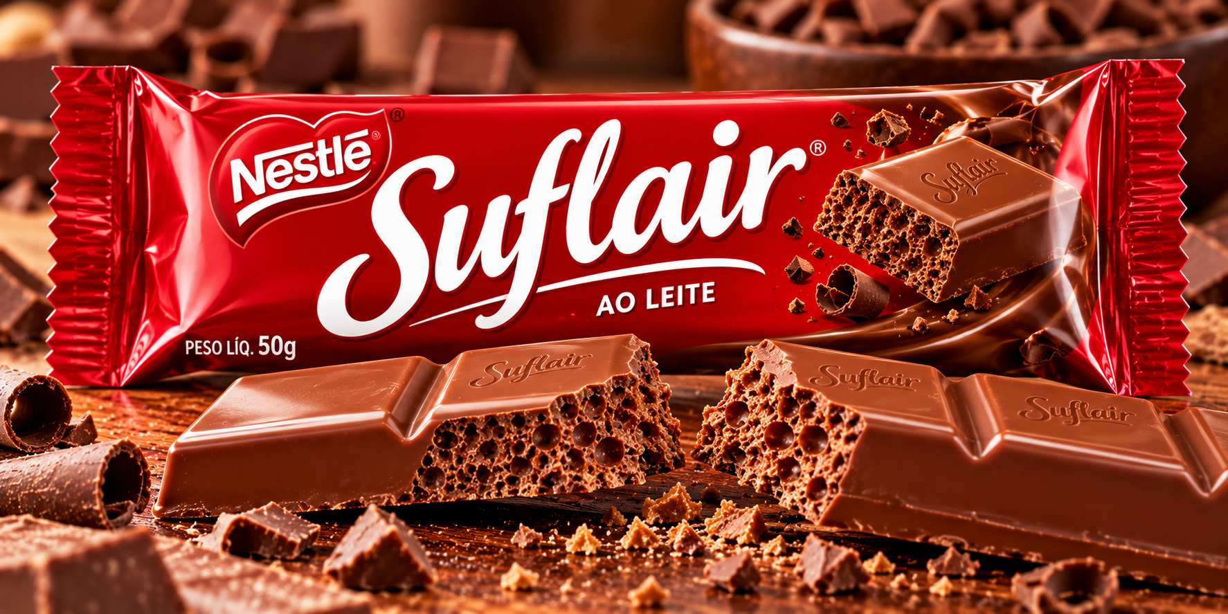 Chocolate Nestlé Suflair Ao Leite 50g