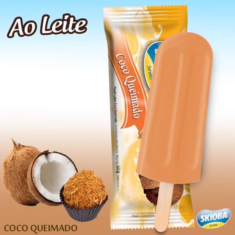 Palito coco queimado