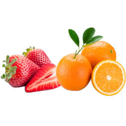 Suco de Laranja com morango