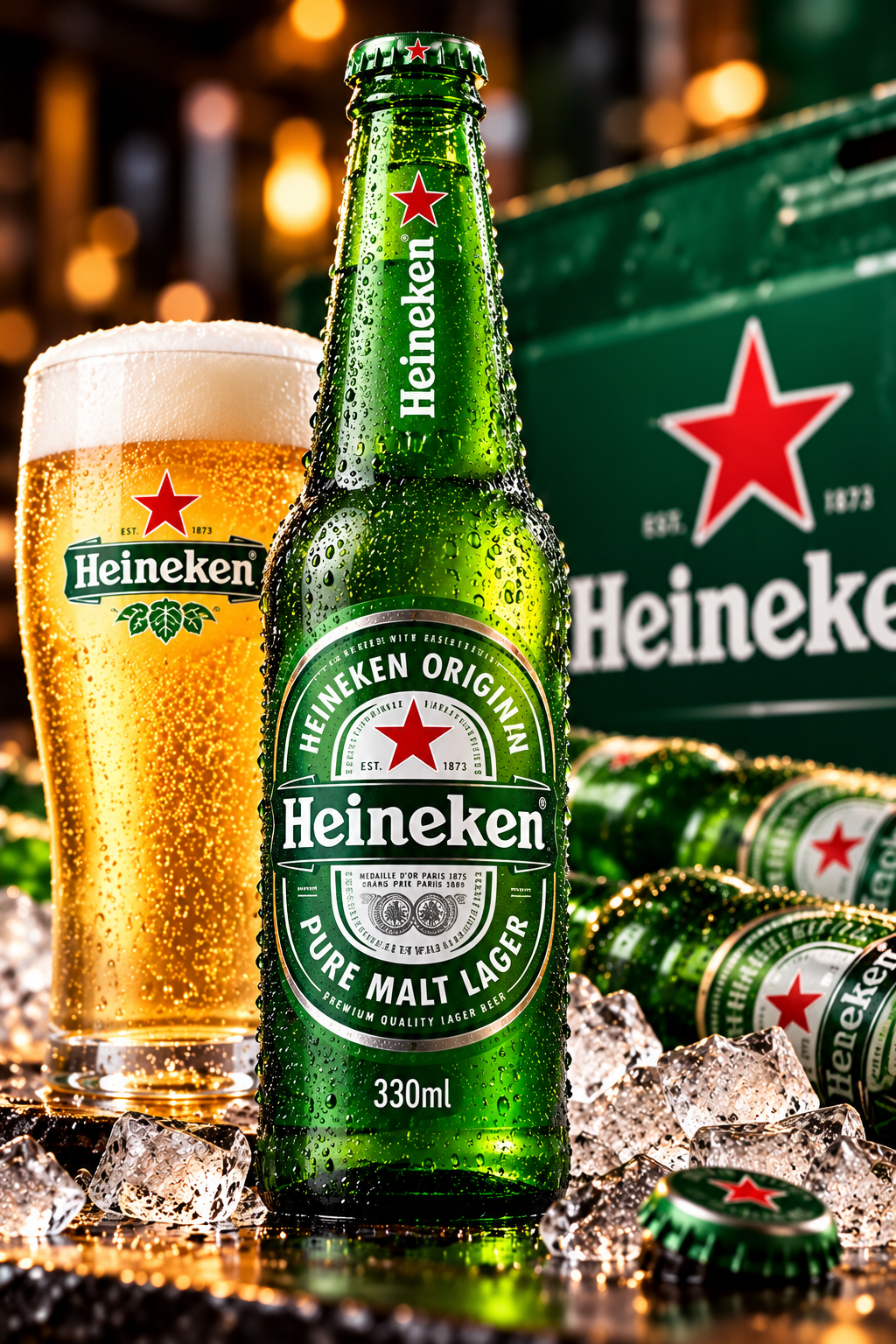 Cerveja Heineken Lager Long Neck 330ml