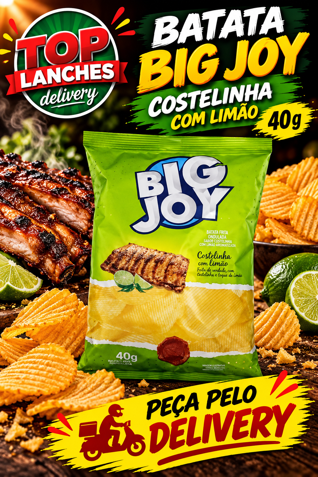 Batata Frita de Costelinha C/ Limão Big Joy