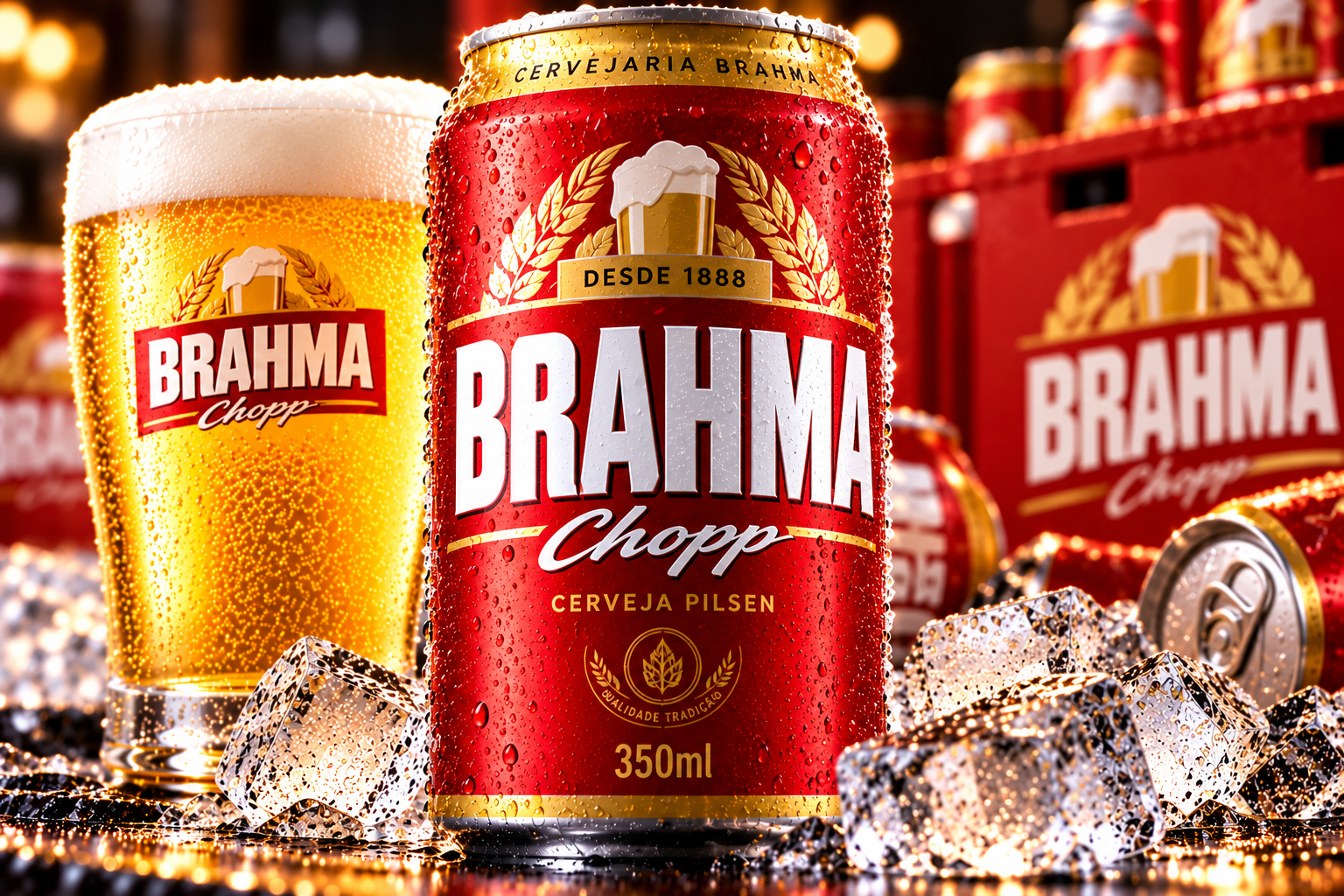 Cerveja Brahma Chopp Pilsen Lata 350ml