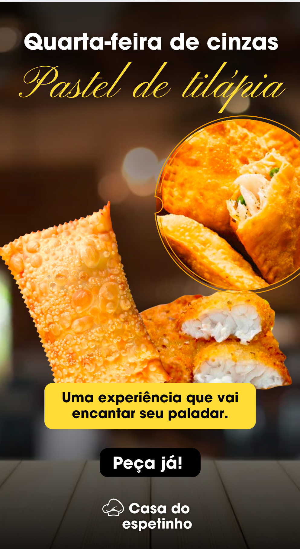Pastel de tilápia