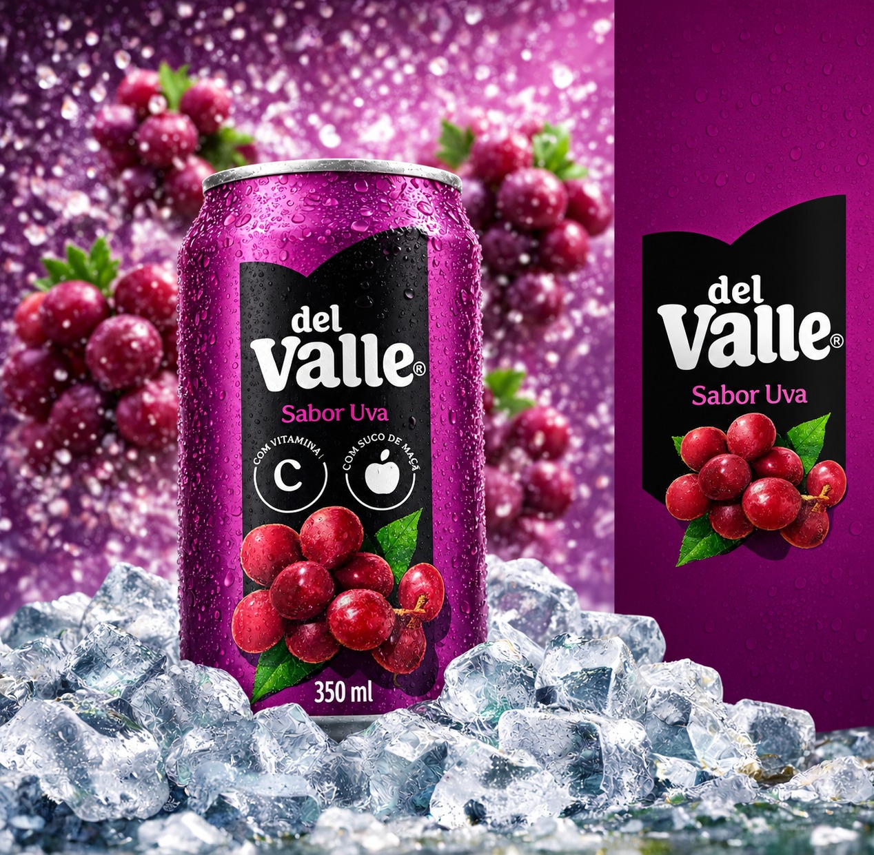 Suco Del Valle Frut Uva Lata 290ml