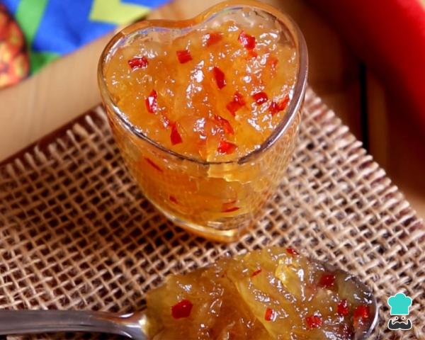 Geleia de pimenta com abacaxi