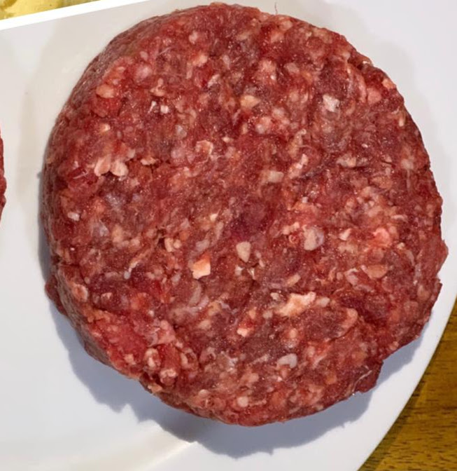 Hambúrguer frito de carne moída 180g