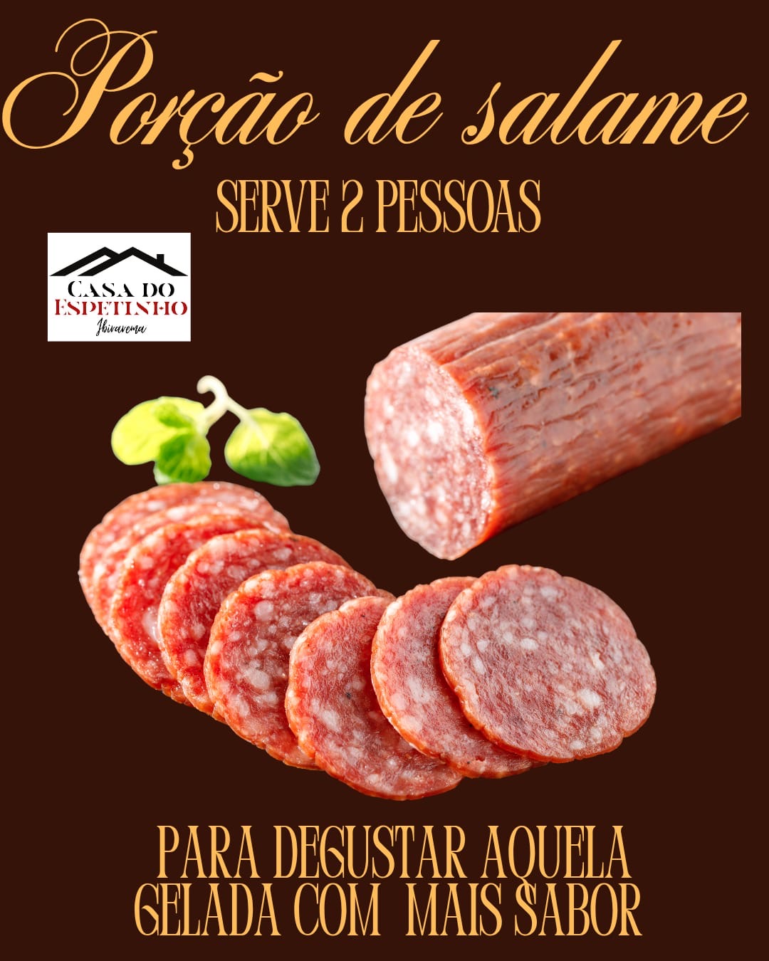 Porção de salame 2 pessoas