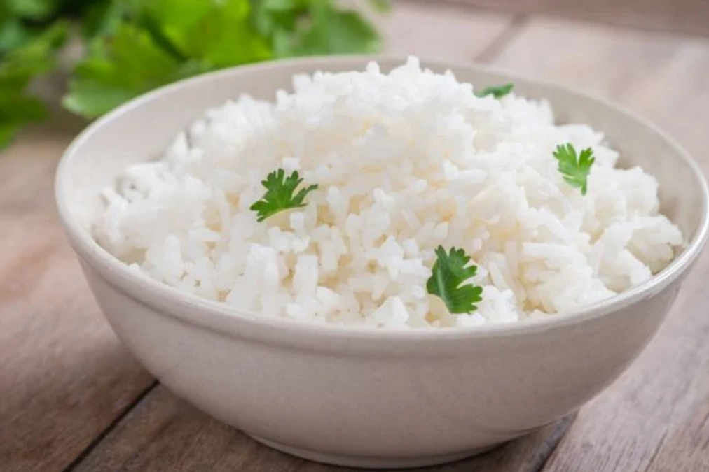 porção de arroz pequena