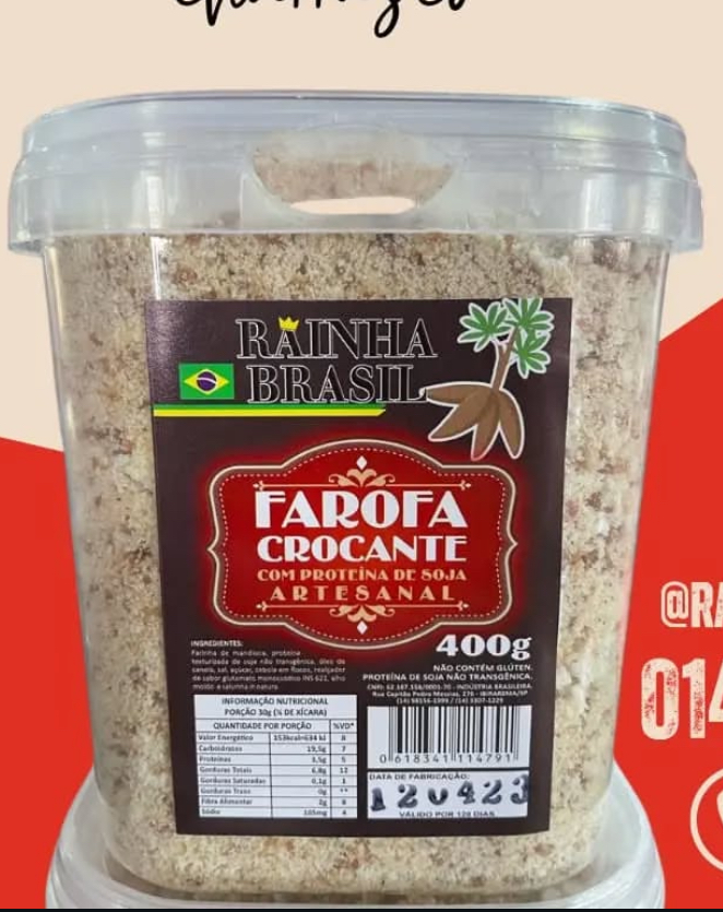 Farofa proteína de soja 400g