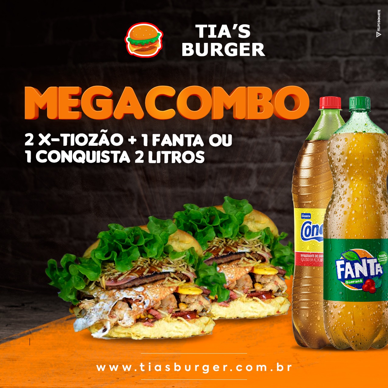 COMBO 2xTIOZÃO + REFRIGERANTE 2 LTS NOSSA ESCOLHA