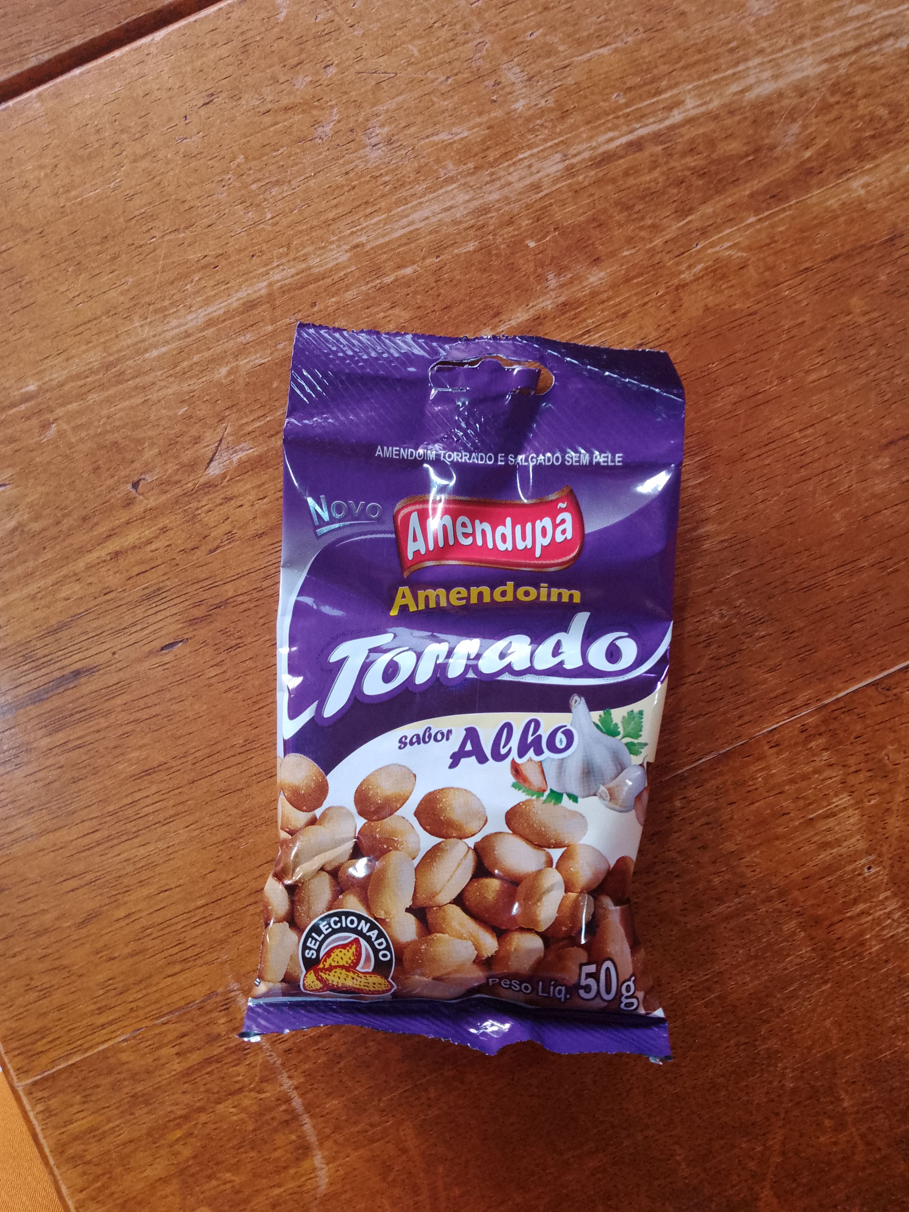 Amendoim torrado sabor alho