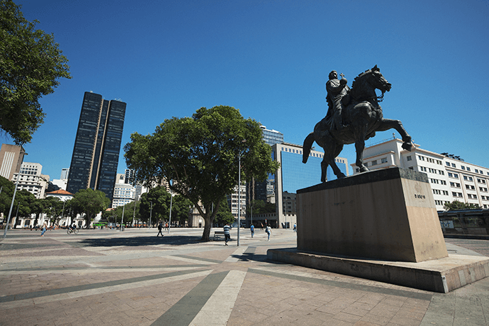 Praça XV de Novembro no Centro do Rio