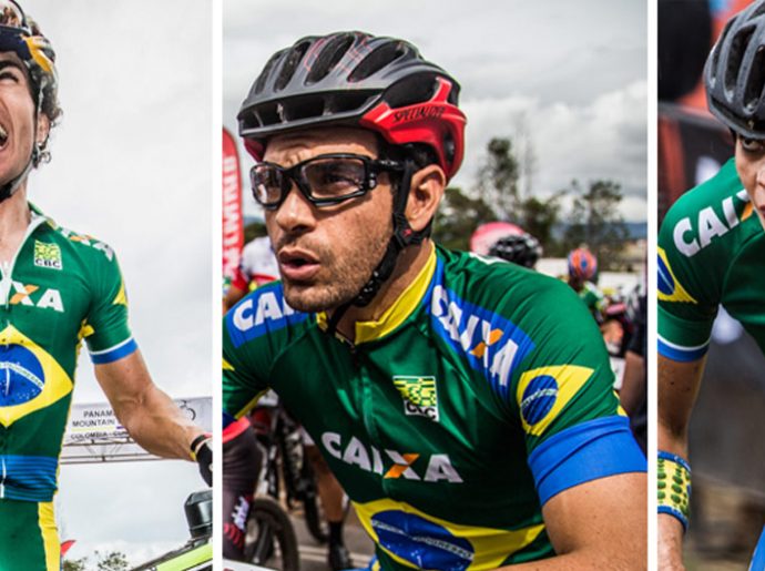 Da esq. p/ a dir. - Henrique Avancini, Rubens Donizete e Raiza Goulão