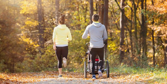 Como correr com carrinho de bebê?