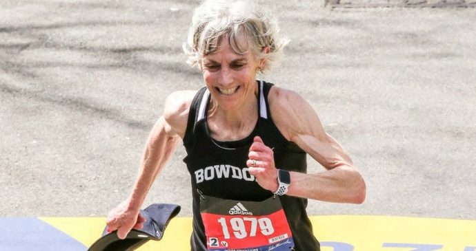 Aos 61 anos, vencedora de Boston em 1979 termina a prova em 3h04min