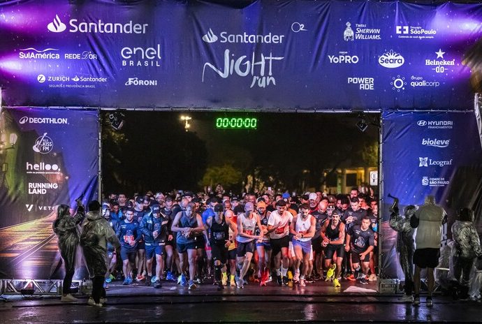 Santander Night Run São Paulo será a primeira corrida do Brasil a oferecer medalha digital oficial e compartilhável