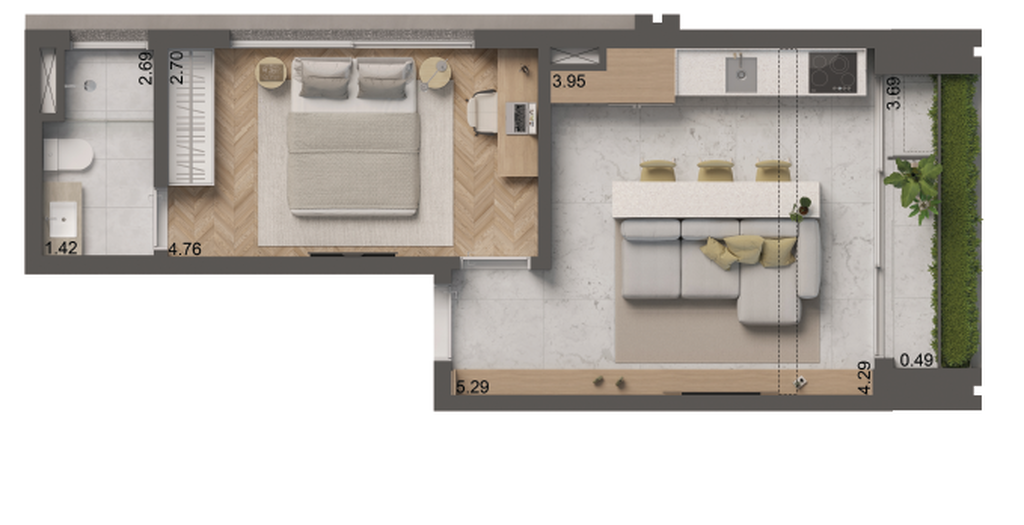 5 - Planta 02 - 1 dorm 46m².png