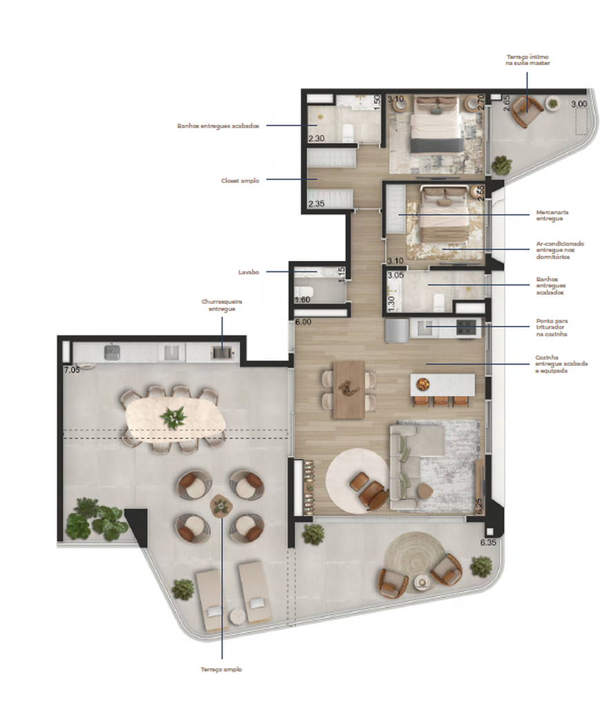 8 - Planta 08 - 2 dorm 166m² - cobertura horizontal.pn