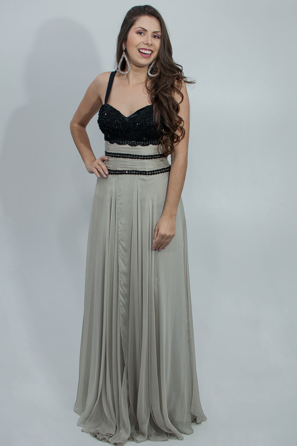 vestido de festa seda