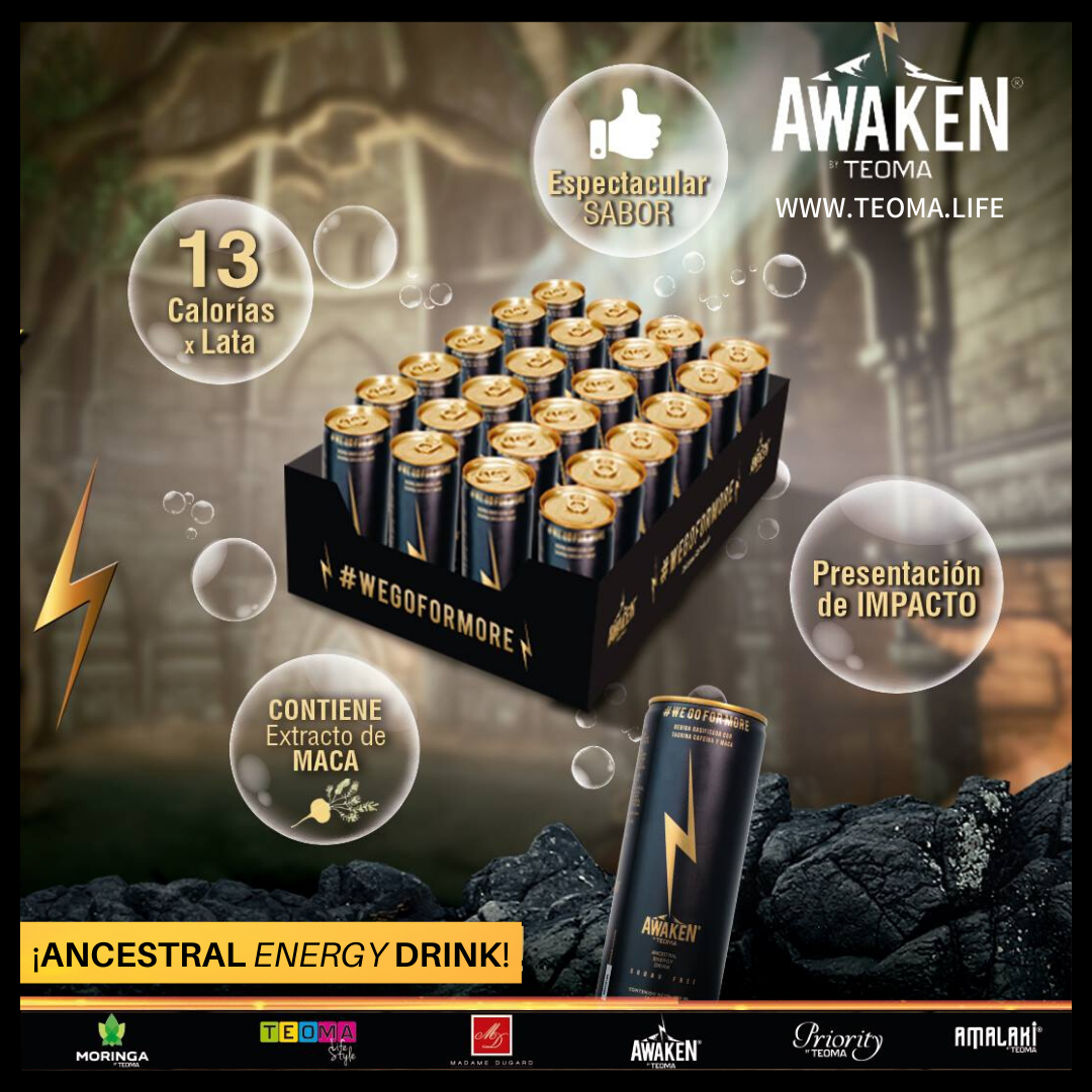 AWAKEN Energy Drink Por 24 latas