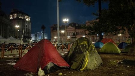 Finaliza el acampe en Plaza de Mayo en reclamo de un indulto para Milagro Sala