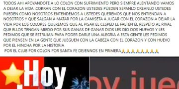 «Descubre las impactantes imágenes inéditas del hincha de Colón antes de su trágica decisión tras el descenso de su equipo»