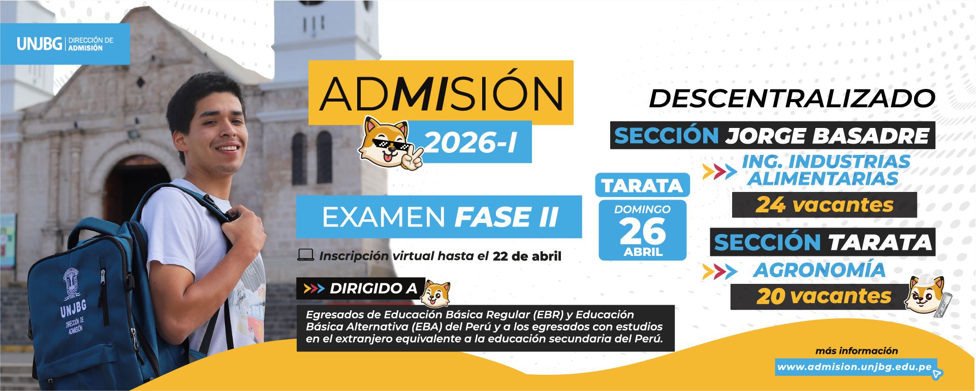 banner inscripciones fase 2 tarata 2026