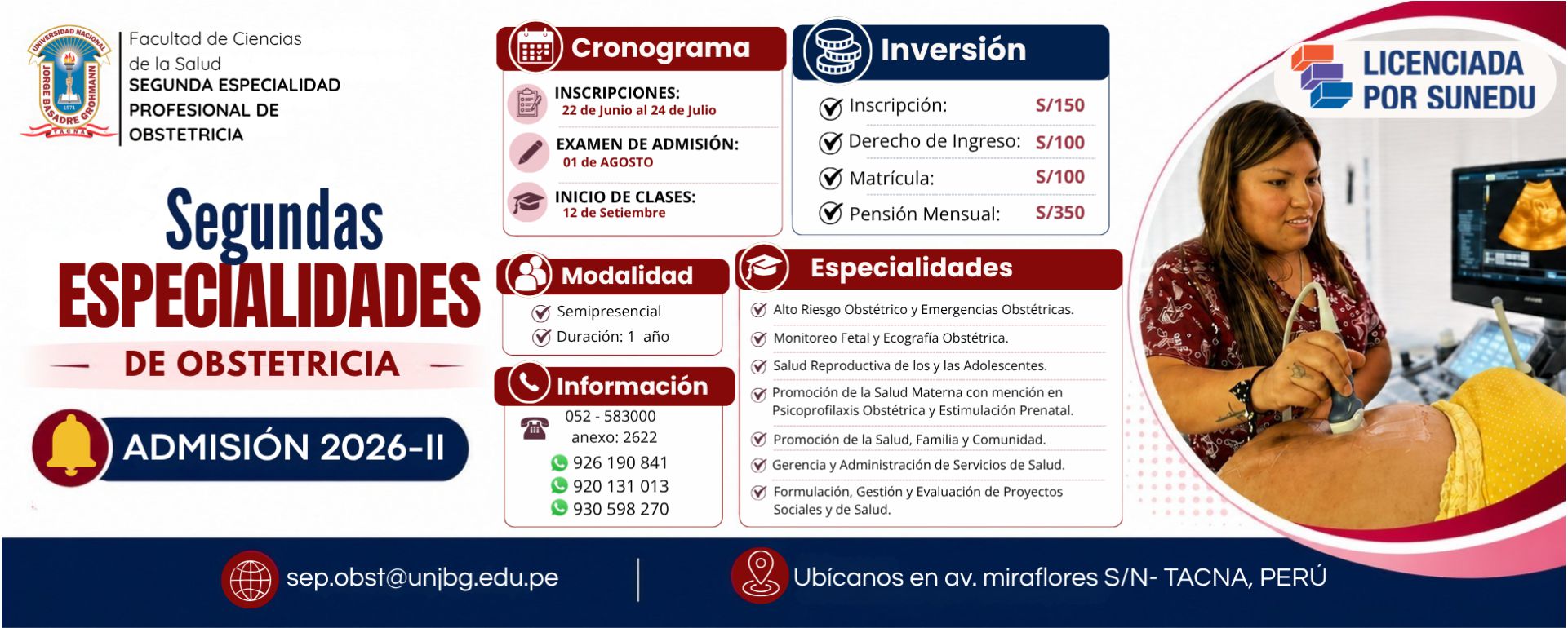 banner inscripción sep obstetricia 2026-2
