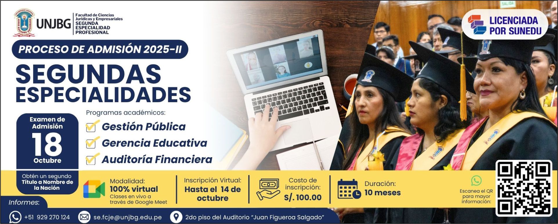 banner segunda especialidad fcje 2025-2 mod distancia