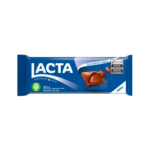 CHOCOLATE LACTA AO LEITE 50,1GR