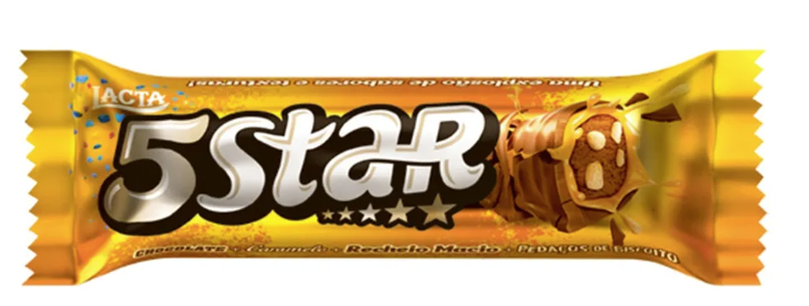 BOMBOM LACTA 5 STAR PACOTE 40G