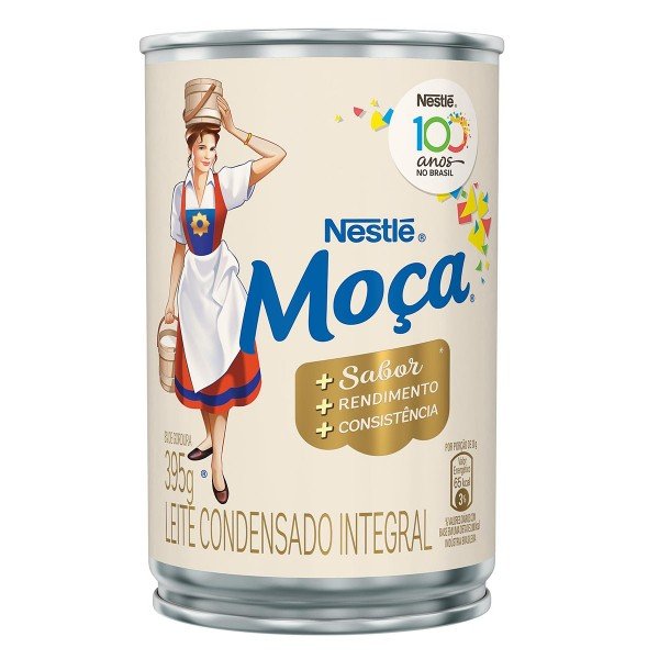 LEITE CONDENSADO INTEGRAL MOÇA LATA 395G