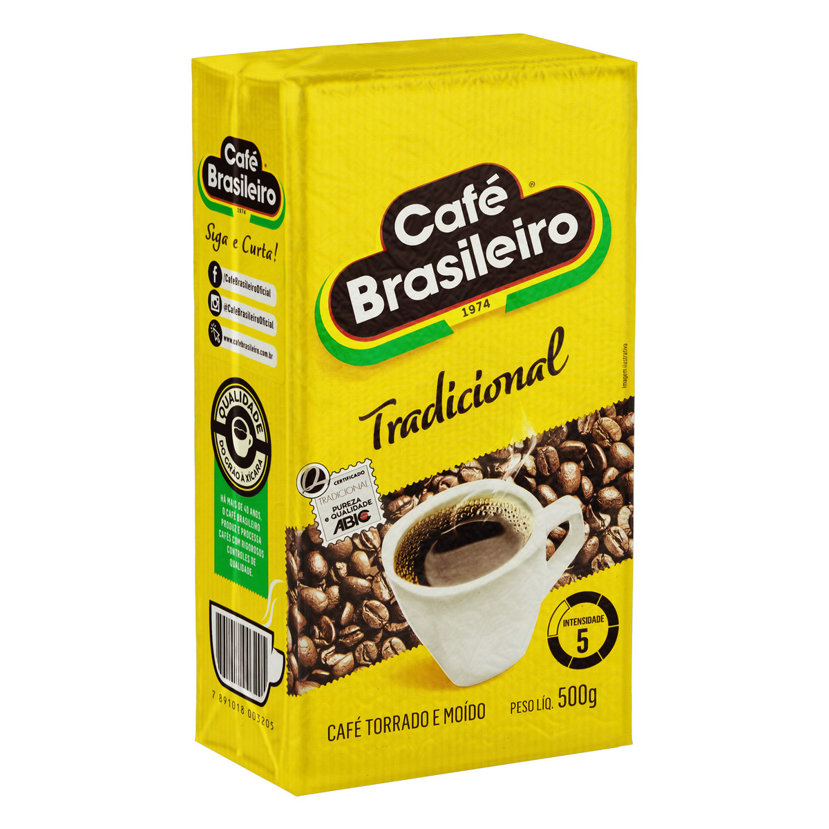 CAFÉ TORRADO E MOÍDO A VÁCUO TRADICIONAL CAFÉ BRASILEIRO PACOTE 500G