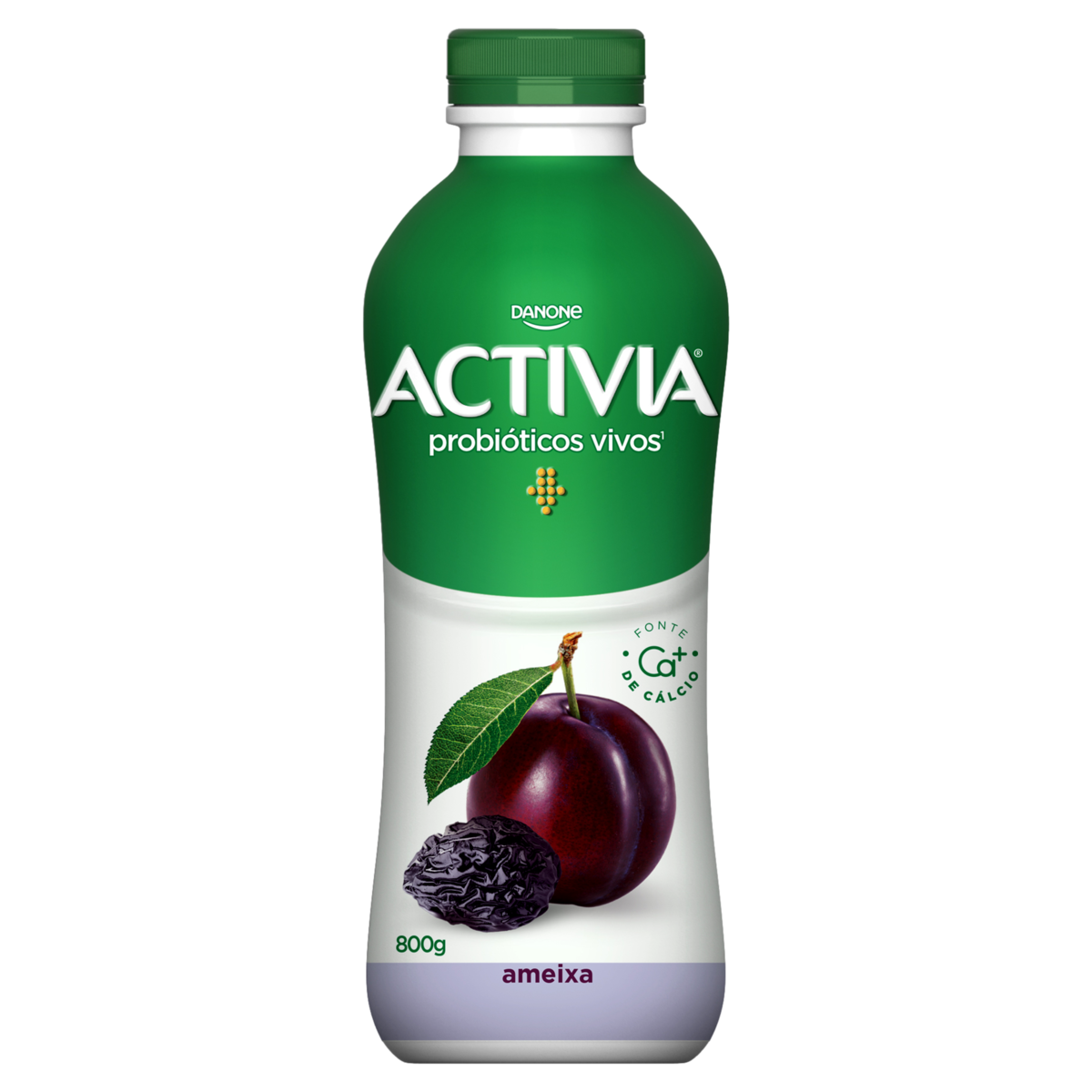 LEITE FERMENTADO PARCIALMENTE DESNATADO AMEIXA ACTIVIA GARRAFA 800G