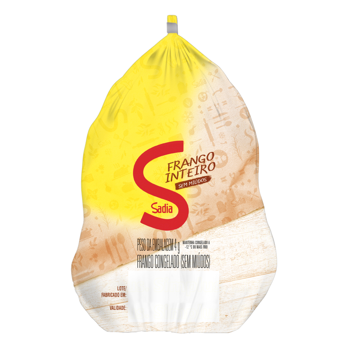 FRANGO CONGELADO INTEIRO SEM MIÚDOS SADIA