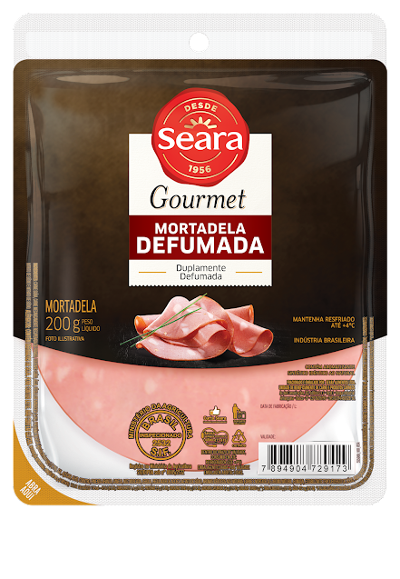 MORTADELA DEFUMADA SEARA GOURMET 180G