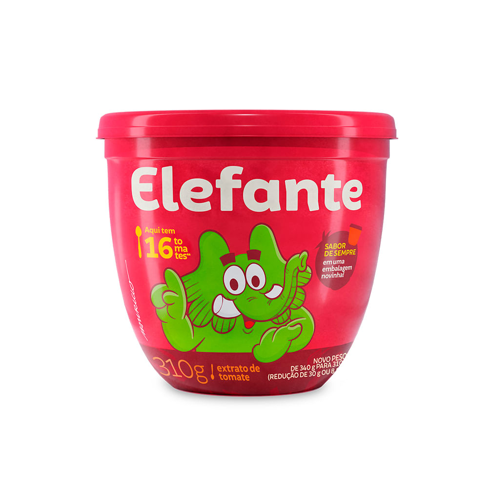 EXTRATO DE TOMATE ELEFANTE POTE 300G