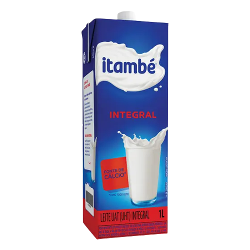 LEITE UHT INTEGRAL ITAMBÉ CAIXA COM TAMPA 1L