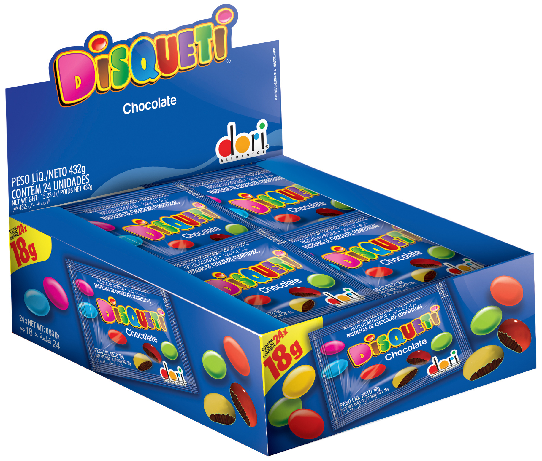 CHOCOLATE DISQUETE DORI 432GR