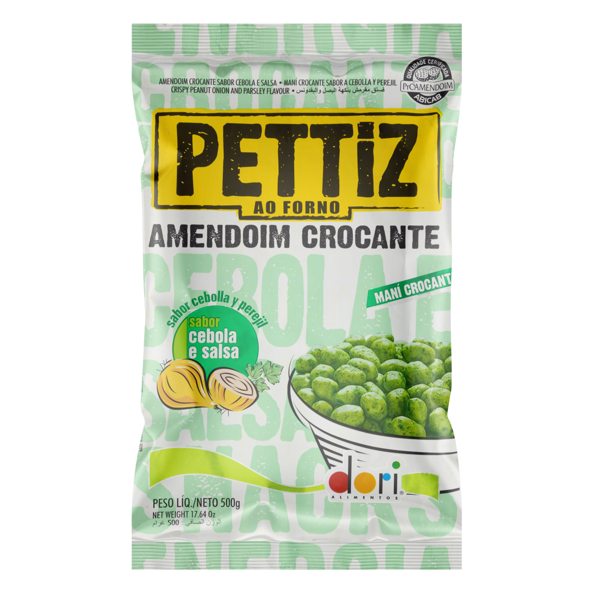 AMENDOIM CROCANTE CEBOLA E SALSA DORI PETTIZ PACOTE 350G
