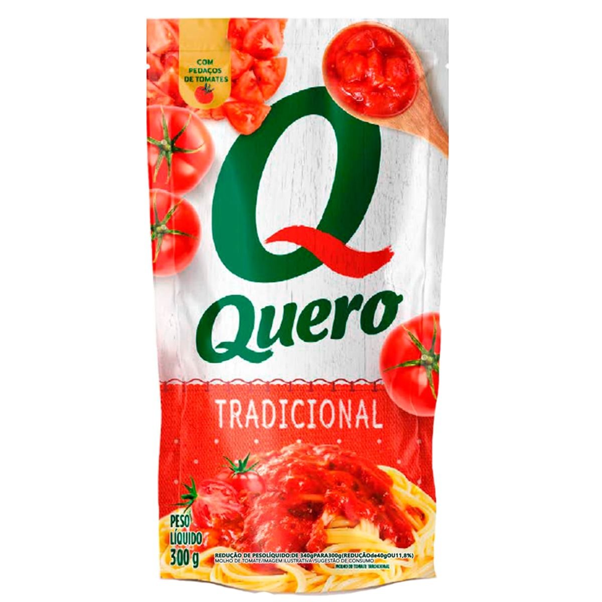 MOLHO DE TOMATE TRADICIONAL QUERO SACHÊ 240G