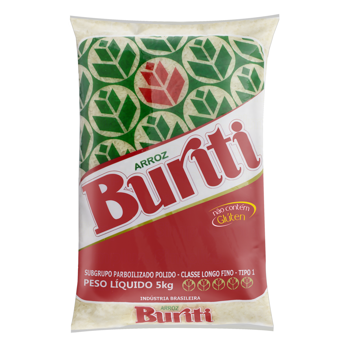 ARROZ PARBOILIZADO TIPO 1 BURITI PACOTE 5KG